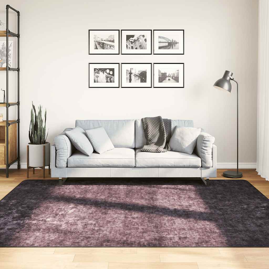 Tapis vidaxl Anti-slip lavable 160x230 cm de couleur anthracite
