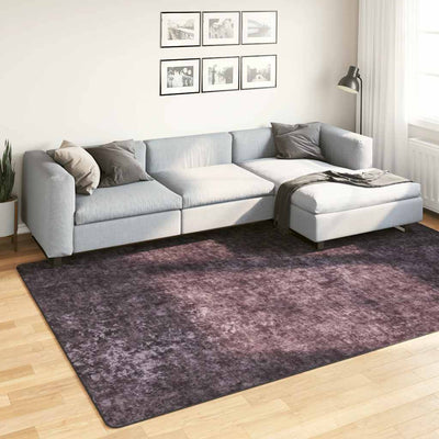 Tapis vidaxl Anti-slip lavable 190x300 cm de couleur anthracite