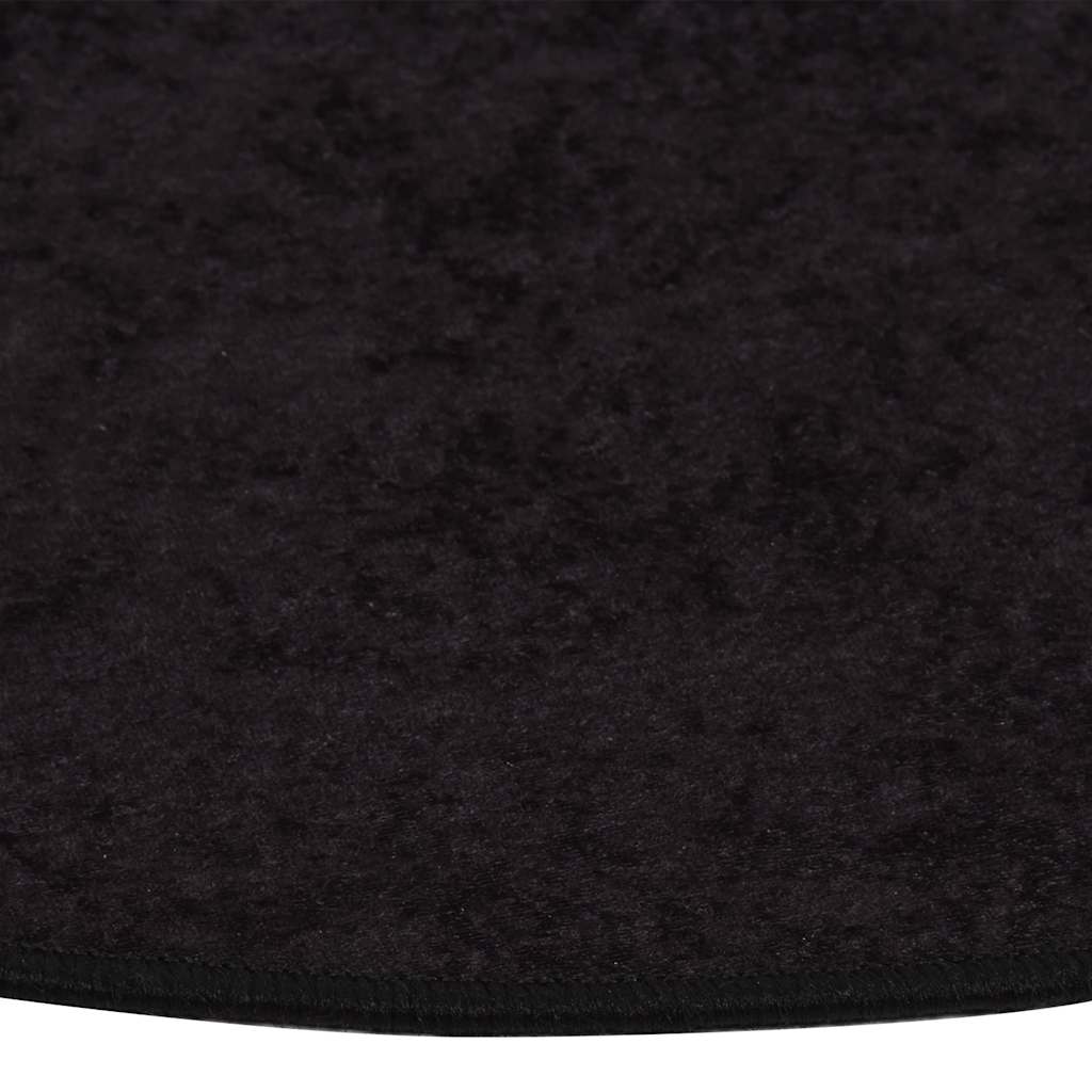 Tapis vidaxl Anti-slip lavable Ø120 cm de couleur anthracite