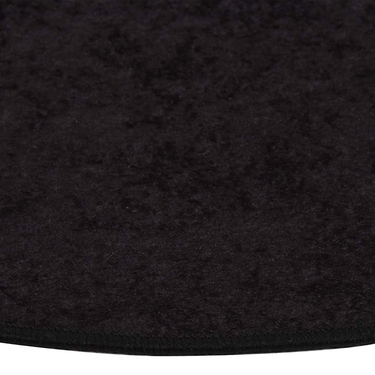 Tapis vidaxl Anti-slip lavable Ø120 cm de couleur anthracite