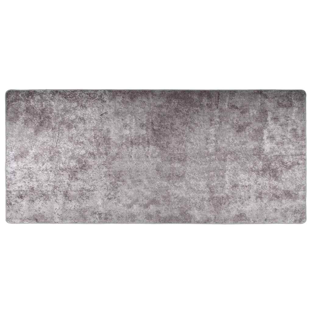 Tapis vidaxl Wasable Anti-Slip 80x300 cm Gray