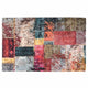 Vidaxl tapis lavable Anti-slip patchwork 80x150 cm multicolore