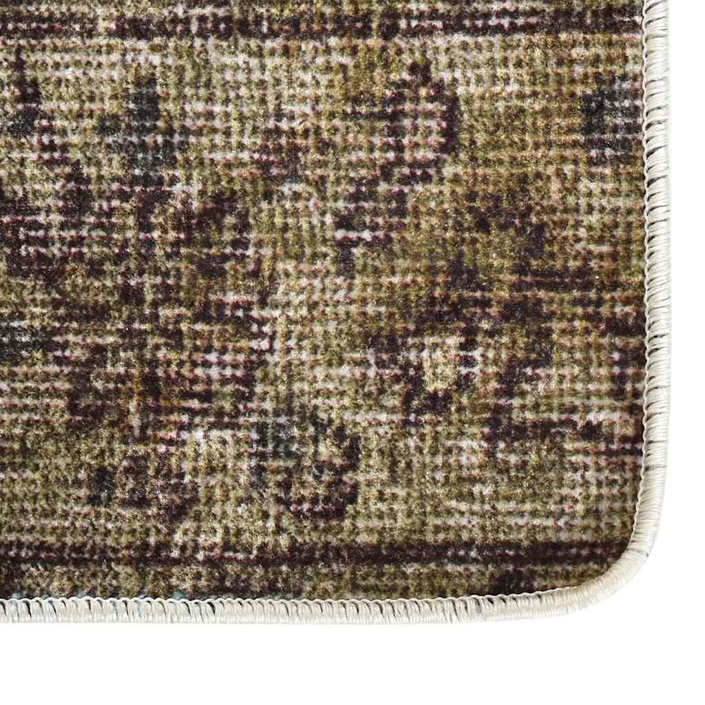 Vidaxl tapis lavable Anti-slip patchwork 120x180 cm multicolore