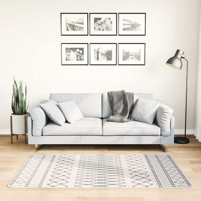 Tapis vidaxl Anti-slip 80x150 cm noir et blanc