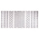 Tapis vidaxl Anti-slip 80x300 cm noir et blanc