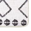 Tapis vidaxl Anti-slip lavable 190x300 cm noir et blanc