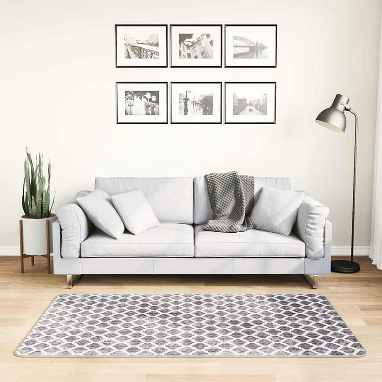 Vidaxl tapis lavable anti-glip 80x150 cm multicolore