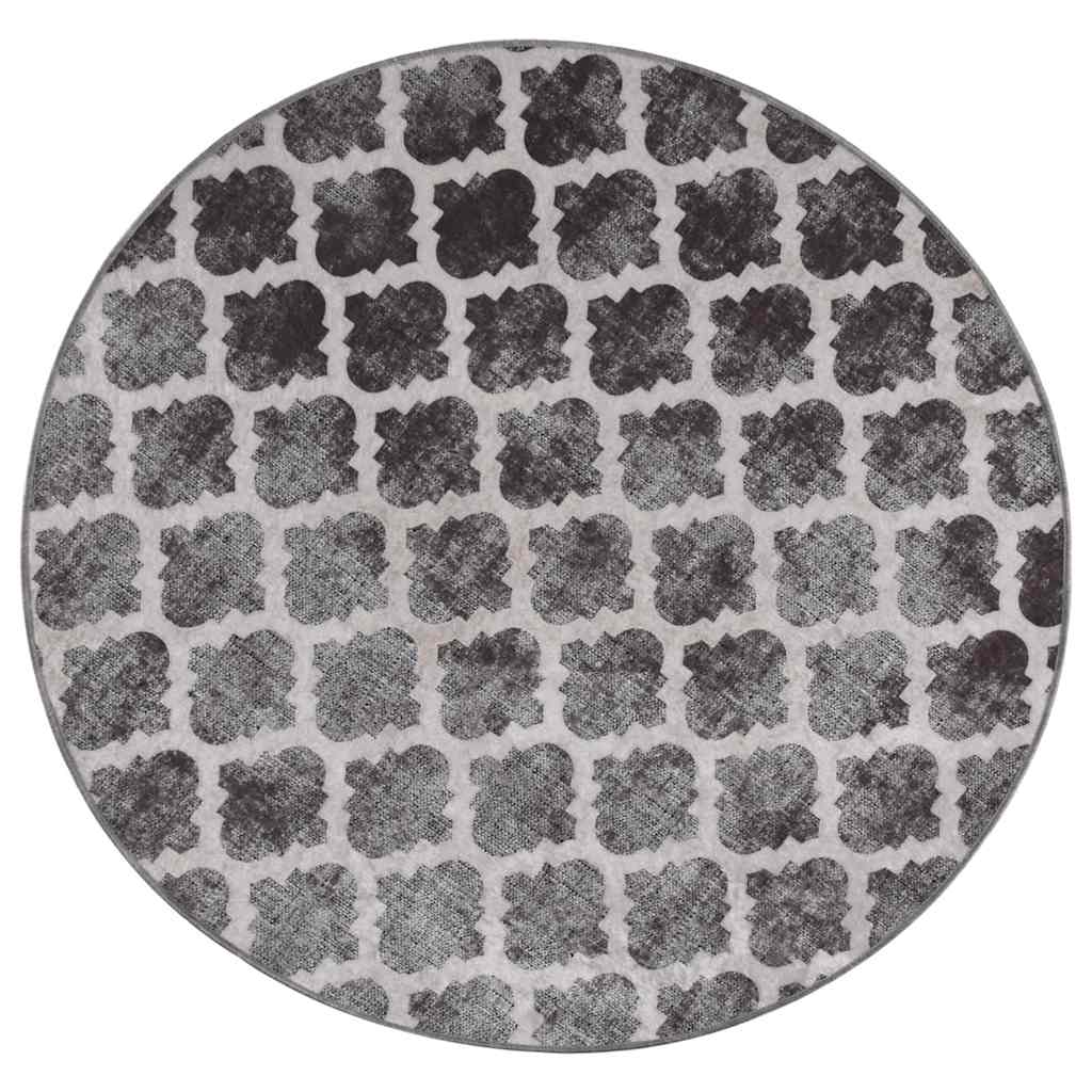 Vidaxl tapis lavable antidérapant Ø120 cm multicolore