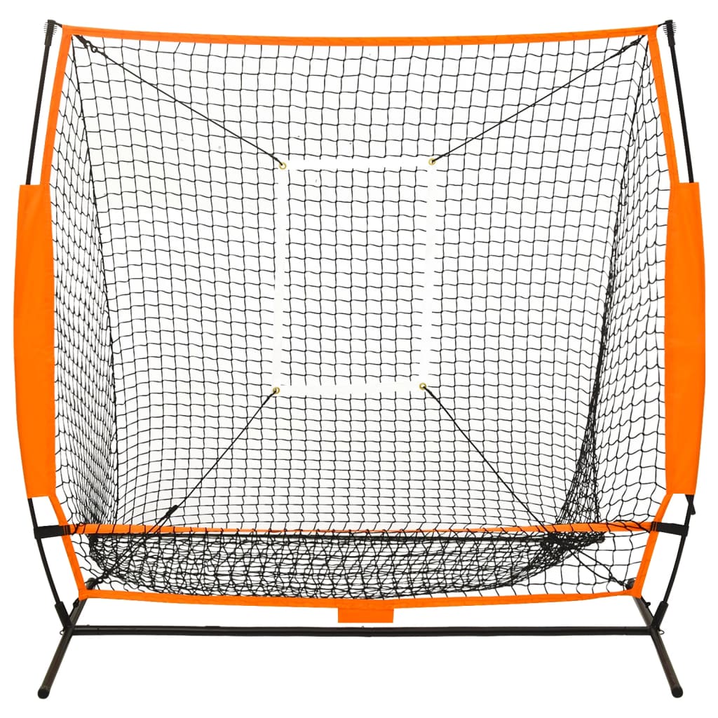 Réseau de formation de baseball Vidaxl 174x76x158,5 cm noir
