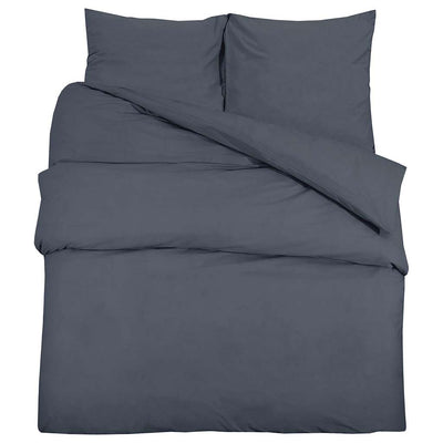 Vidaxl Duvet Racelay Set Lightweight 155x220 cm Microfibre anthracite