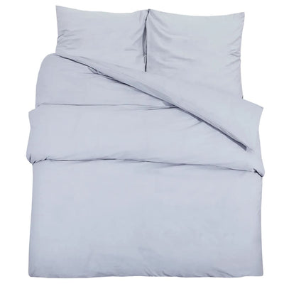 Vidaxl Duvet Richet Set Lightweight 155x220 cm Microfiber Grey