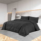 Vidaxl Duvet Racelay Set Lightweight 260x240 cm Microfiber Black
