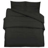 Vidaxl Duvet Racelay Set Lightweight 200x220 cm Microfiber Black