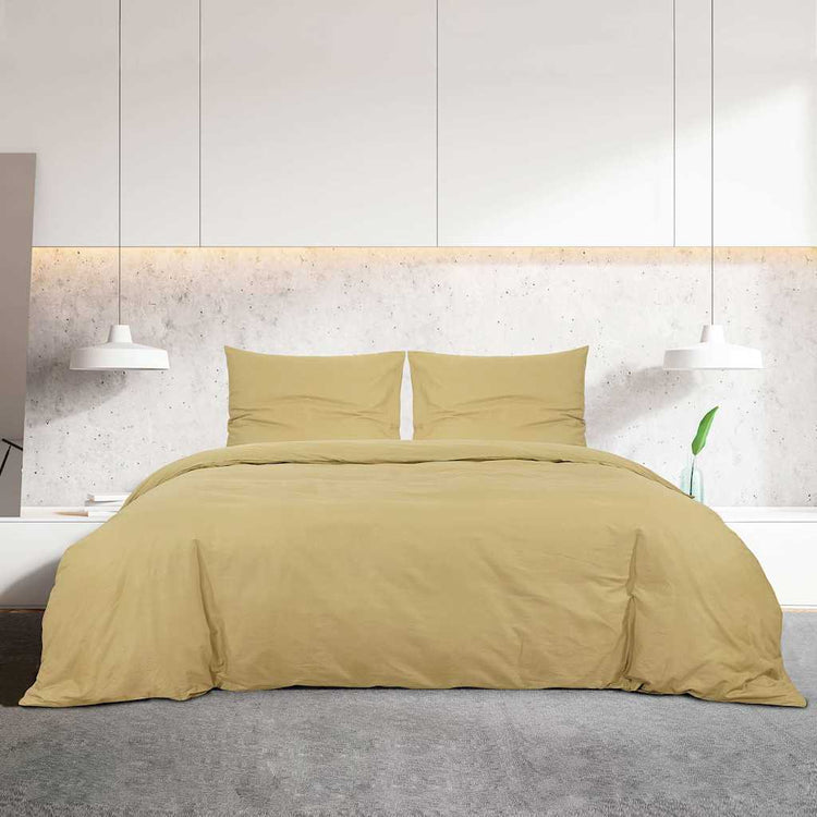Vidaxx parure de couette légère 260x240 cm microfibre taupe