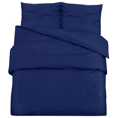 Vidaxx parure de couette 155x220 cm microfibre bleu marine