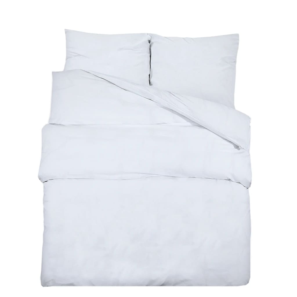 Vidaxl Crossing Crossing Set Lightweight 220x240 cm Microfibre blanc