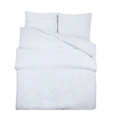 Vidaxl Crossing Crossing Set Lightweight 220x240 cm Microfibre blanc