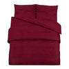 Vidaxl Duvet Racelay Set Lightweight 240x220 cm Micro -fiber Bordeaux