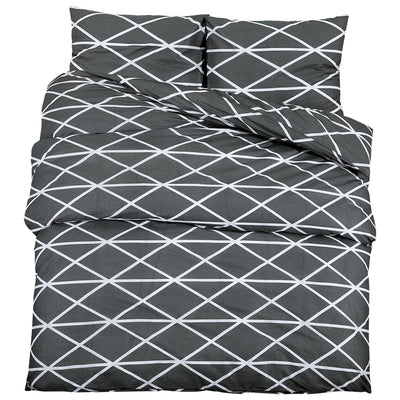 Vidaxx parure de couette 140x200 cm coton gris