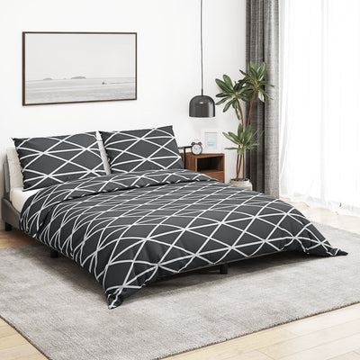 Ensemble de découverte de couette Vidaxl 260x240 cm Coton Gray