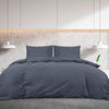 Vidaxl Duvet Richet Set 200x200 cm Cotton Anthracite -Colored