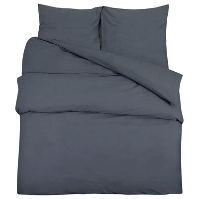 Vidaxx parure de couette 155x220 cm coton anthracite
