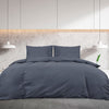 Vidaxl Duvet Richet Set 200x200 cm Cotton Anthracite -Colored