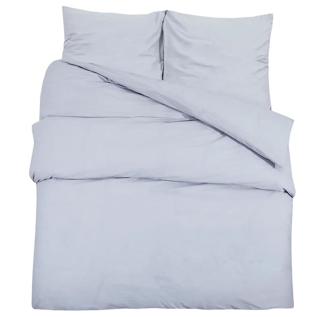 Vidaxx parure de couette 240x220 cm coton gris