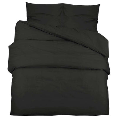 Ensemble de superposition de couette Vidaxl 135x200 cm Black