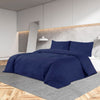 Vidaxx parure de couette 200x220 cm coton bleu marine