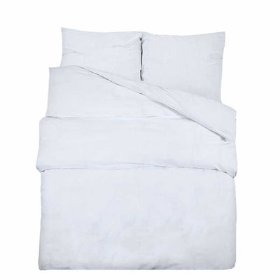 Vidaxx parure de couette 155x220 cm coton blanc