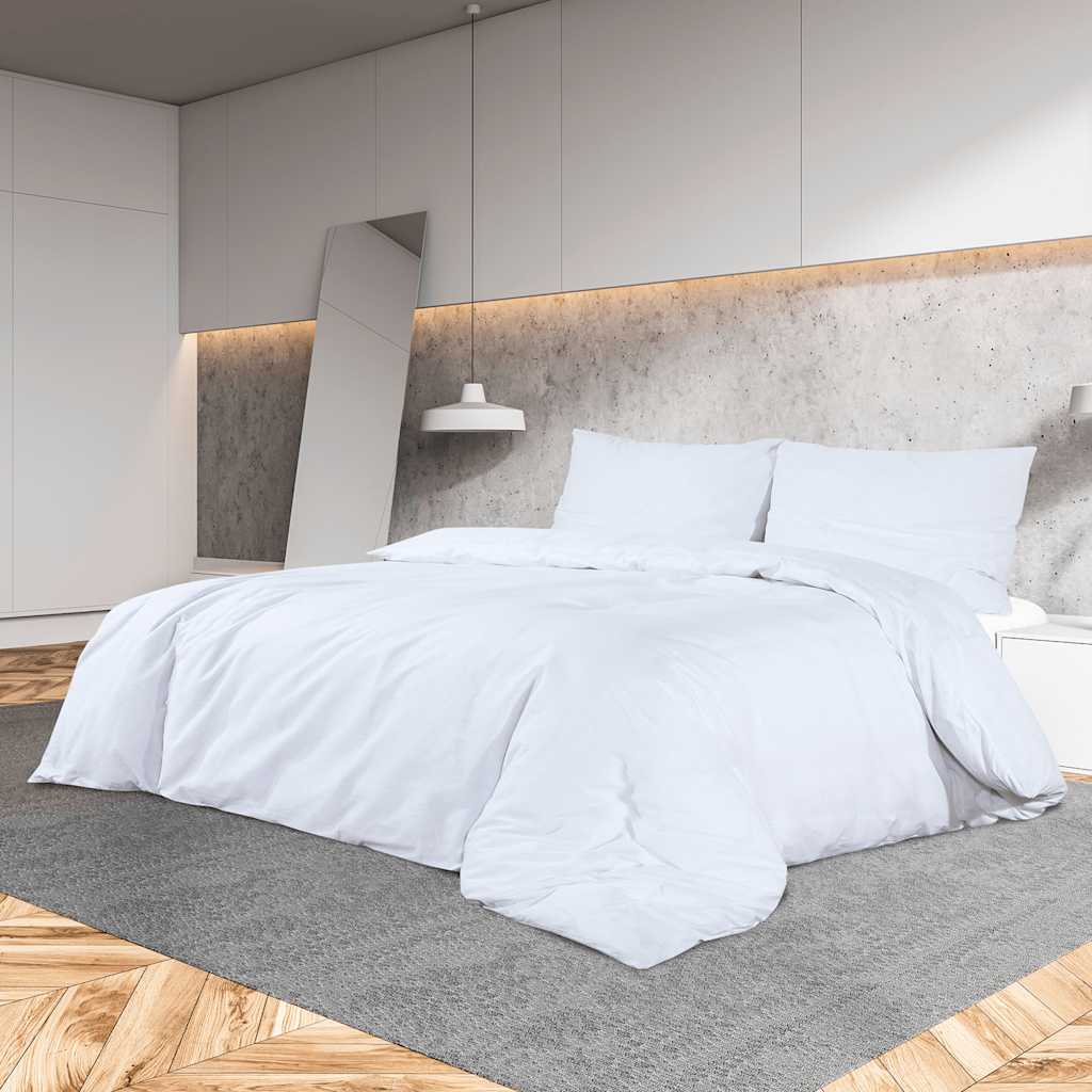 Vidaxx parure de couette 155x220 cm coton blanc