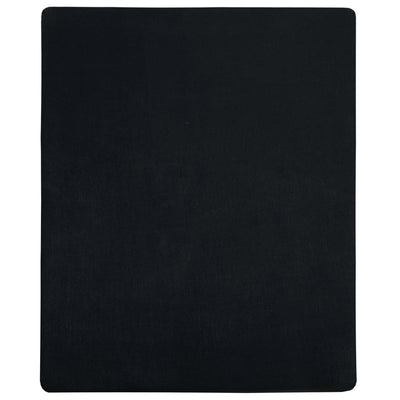 Vidaxl Fiches ajustées 2 ST Jersey 100x200 cm Coton noir