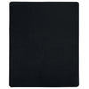 Vidaxl Fiches ajustées 2 ST Jersey 140x200 cm Coton noir