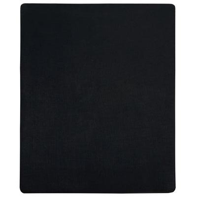 Vidaxl Fichet Folt Jersey 160x200 cm Coton noir