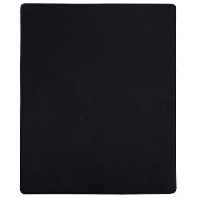 Vidaxl Fiches ajustées 2 ST Jersey 180x200 cm Coton noir