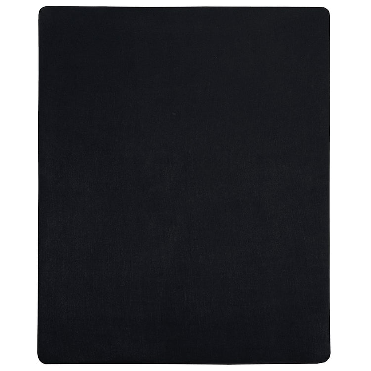 Vidaxl Fiches ajustées 2 ST Jersey 180x200 cm Coton noir
