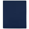 Vidaxl Maillot de feuille ajusté 90x200 cm Coton Navy Bleu
