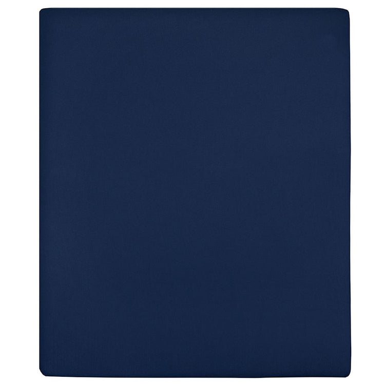 Vidaxl Fiches ajustées 2 ST Jersey 100x200 cm Coton Marine bleu