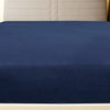Vidaxl Fiches ajustées 2 St Jersey 160x200 cm Cotton Marineblauw
