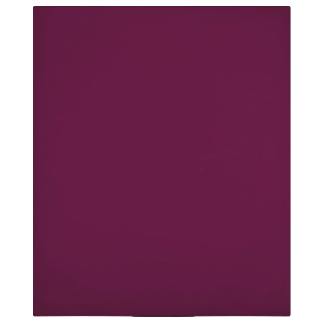 Vidaxl Fiches ajustées 2 St Jersey 160x200 cm Coton Bourgogne rouge