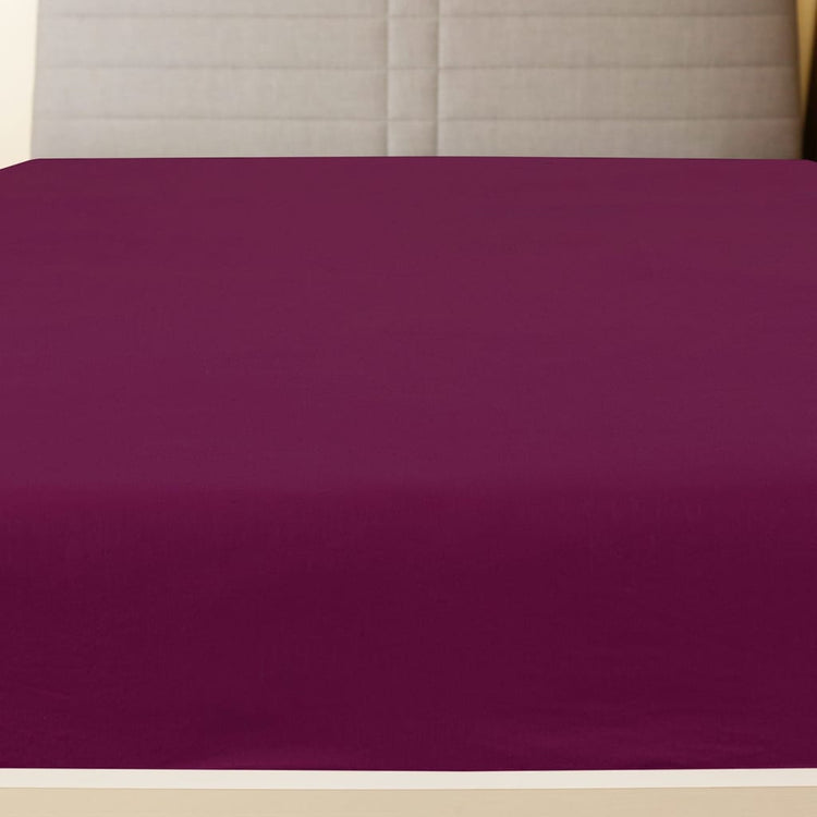 Vidaxl Fiches ajustées 2 St Jersey 160x200 cm Coton Bourgogne rouge