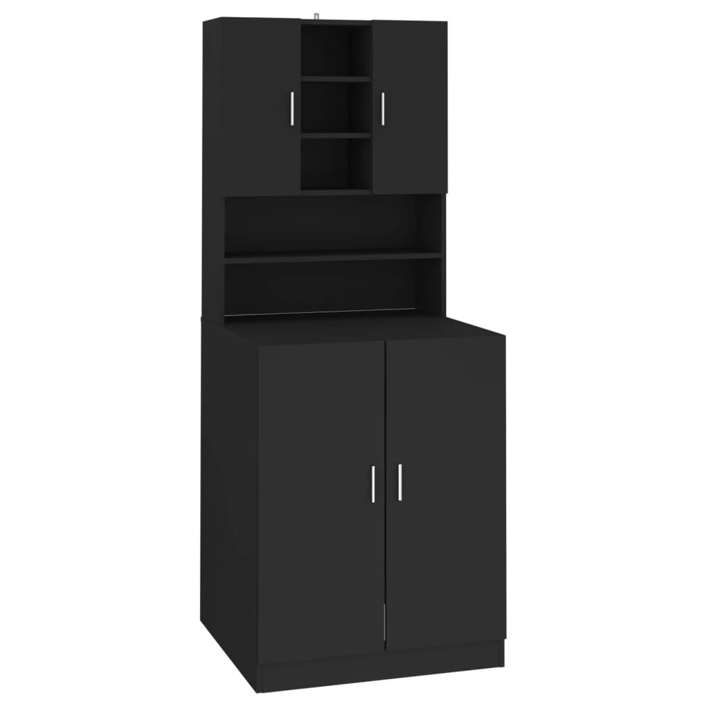 Vidaxl Washing Machine Cabinet noir