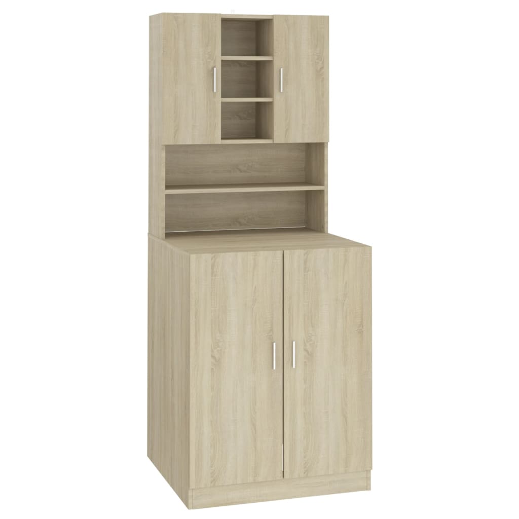 Vidaxl Washing Machine Cabinet Sonoma Oak -Colored
