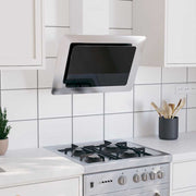 Hotte d'extracteur de paroi Vidaxl 60 cm en acier inoxydable en verre argent couleur - afbeelding 1