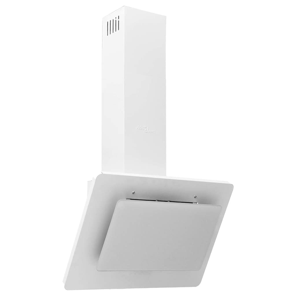 Capeur d'extracteur de paroi Vidaxl 60 cm en acier inoxydable et blanc durci blanc