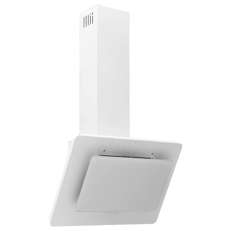 Capeur d'extracteur de paroi Vidaxl 60 cm en acier inoxydable et blanc durci blanc