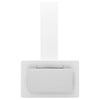 Capeur d'extracteur de paroi Vidaxl 60 cm en acier inoxydable et blanc durci blanc