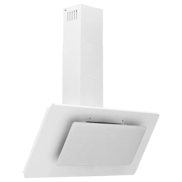 Capeur d'extracteur de paroi Vidaxl 90 cm en acier inoxydable et blanc durci blanc