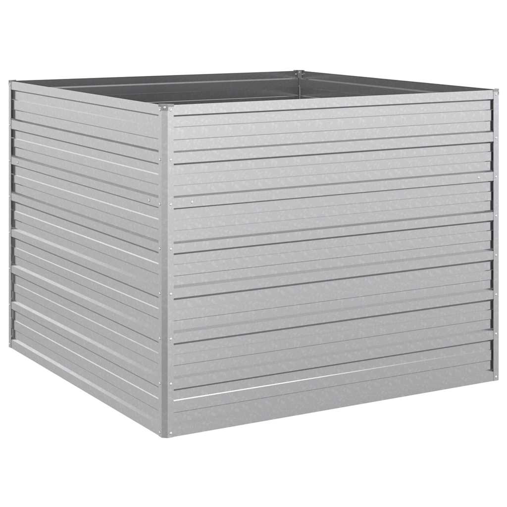 Vidaxl Planter surélevé 100x100x77 cm en acier galvanisé en acier